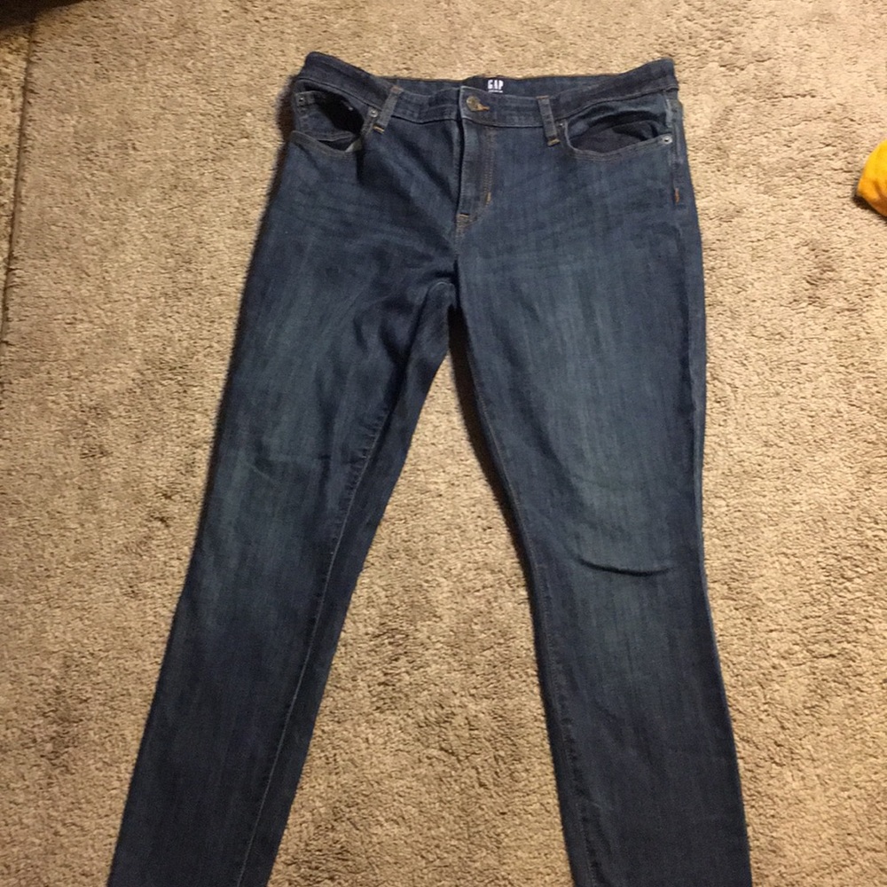Navy blue jeans